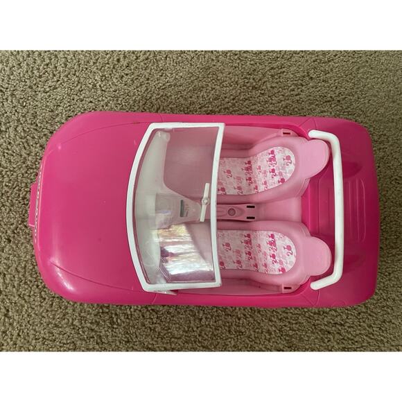 Barbie Glam Convertible Car Pink White Sports Dream Cruiser Doll Mattel Toy 2013 - Picture 3 of 6